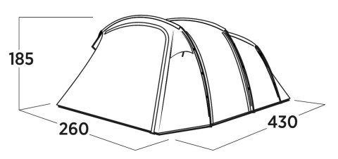 Easy Camp Hamra 4 Tunnel Tent for 4 persons, Grey | Easy Camp