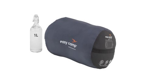 Easy Camp Raven Square Double 5°C, 220 x 150 cm, Two-way open-end, L-shaped, autolock, Teal, Black | Easy Camp