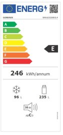 Gorenje | Refrigerator | NRK6202EBXL4 | Energy efficiency class E | Free standing | Combi | Height 200 cm | No Frost system | Fr