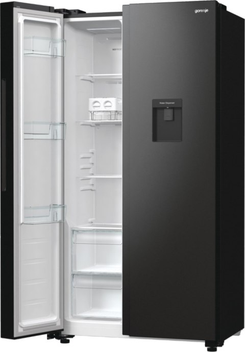 Gorenje Refrigerator | NRR9185EABXLWD | Energy efficiency class E | Free standing | Side by side | Height 178.6 cm | No Frost sy
