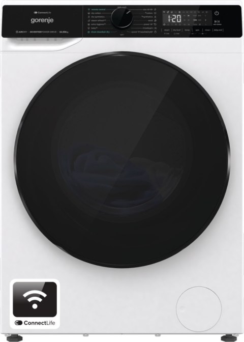 Gorenje Washing Machine with Dryer | WD2PA1X64ADW | Energy efficiency class A/D | Front loading | Washing capacity 10.5 kg | 140