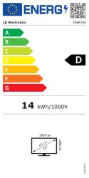 LG 24BA750-B | 23.8 " | IPS | FHD | 16:9 | 100 Hz | 5 ms | 1920 x 1080 pixels | 200 cd/m² | HDMI ports quantity 1 | Black