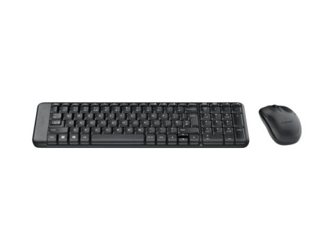 Logitech | Combo Wireless Keyboard and Mouse | MK220 | Keyboard and Mouse | Wireless | Mouse included | US | Black | N/A