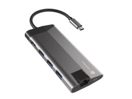 Natec | USB-C Multiport Adapter | NMP-1690 | Grey | USB Type-C | 0.15 m