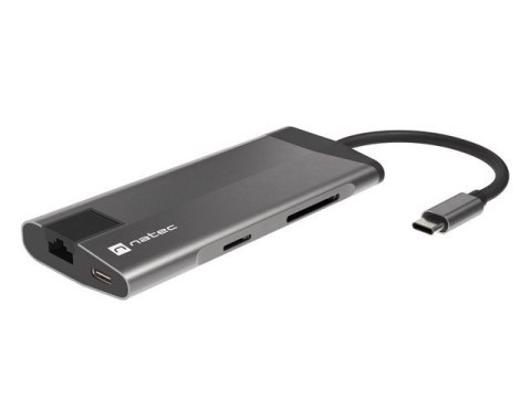 Natec | USB-C Multiport Adapter | NMP-1690 | Grey | USB Type-C | 0.15 m