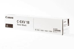 Oryginalny Toner Czarny Canon iR1018, iR1020, iR1022, iR1024 (C-EXV18, CEXV18, 0386B002)