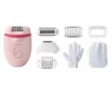 Philips | Corded Compact Epilator | BRE285/00 Satinelle Essential | White/Pink