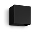 Philips Hue WCA Resonate Outdoor Downward Wall Lantern, Black | Philips Hue