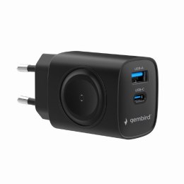 Szybka ładowarka Gembird 2 w 1 20 W do Apple Watch i telefonu | TA-UC-PDQCW20-01-BK