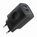 Szybka ładowarka Gembird 2 w 1 20 W do Apple Watch i telefonu | TA-UC-PDQCW20-01-BK