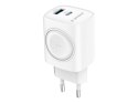 Szybka ładowarka Gembird 2 w 1 20 W do Apple Watch i telefonu | TA-UC-PDQCW20-01-W