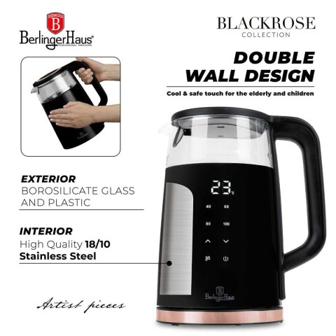 CZAJNIK ELEKTRYCZNY 1,7L BERLINGER HAUS BH-9477 BLACK ROSE