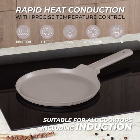 PATELNIA TYTANOWA DO NALEŚNIKÓW 25cm BERLINGER HAUS BH-8085 TAUPE