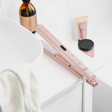 Adler Cordless Hair Straightener | AD 2327 | Ceramic heating system | Display LED | Temperature (min) 160 °C | Temperature (max)