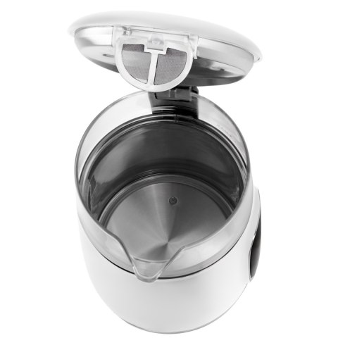 Adler Kettle with LED Display | AD 1305 | Electric | 2200 W | 1.7 L | Plastic | 360° rotational base | White/Silver