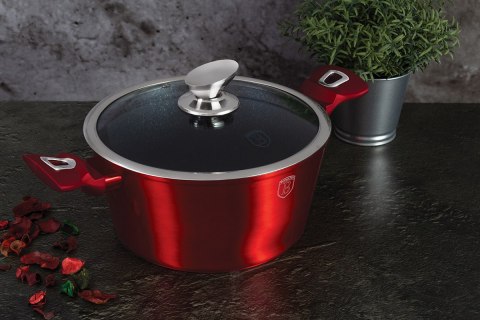 ZESTAW GARNKÓW I PATELNI BERLINGER HAUS BH-7050 BURGUNDY