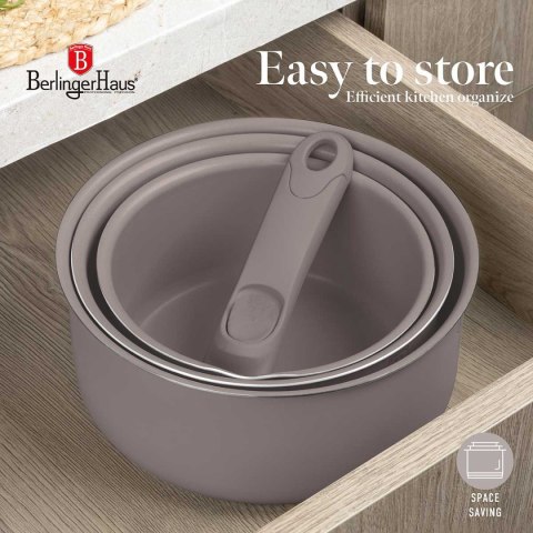 ZESTAW GARNKÓW TYTANOWYCH 12 ELEM. BERLINGER HAUS BH-8251 TAUPE