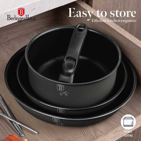 ZESTAW GARNKÓW TYTANOWYCH 9 ELEM. BERLINGER HAUS BH-8256 ANTRACITE