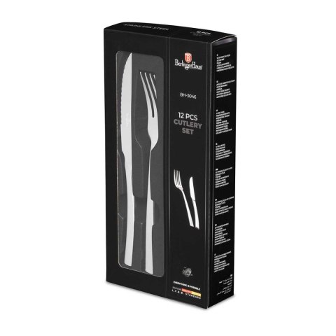 ZESTAW SZTUĆCÓW SZTUĆCE DO STEKÓW 12 szt. BERLINGER HAUS BH-3046