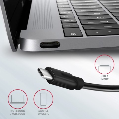 AXAGON SuperSpeed USB-C 10 Gbps SPEEDSTER 4 Hub | HMC-4G2