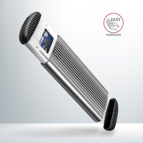 AXAGON SuperSpeed USB Micro-B - M.2 SATA SSD Ribbed Box | EEM2-SA