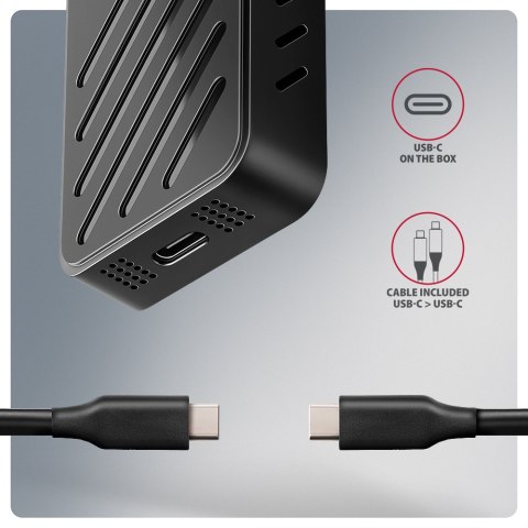 AXAGON USB-C 20Gbps - M.2 NVMe SSD ARMORED Box | EEM2-20G