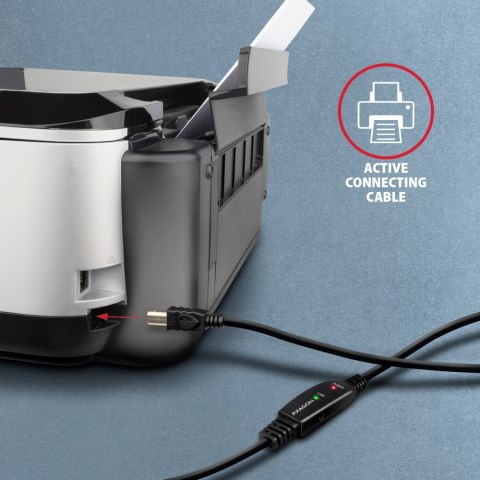 AXAGON USB Repeater Cable, 20 m | ADR-220B | USB Type A to USB Type B