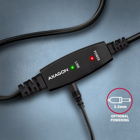AXAGON USB Repeater Cable, 20 m | ADR-220B | USB Type A to USB Type B