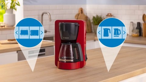 Bosch Coffee Maker | TKA2M114 MyMoment | Drip | 1200 W | Red