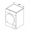 Bosch Dryer Machine with Heat Pump | WQG245DXSN | Energy efficiency class A+++ | Front loading | 9 kg | Condensation | LCD | Dep