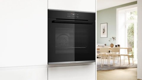 Bosch Oven | HBA272BB3 | 71 L | Electric | Pyrolysis/Hydrolytic | Touch control | Height 59.5 cm | Width 59.4 cm | Black