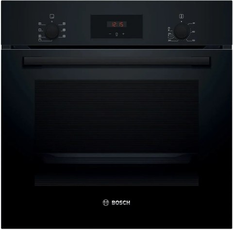 Bosch Oven | HBF133BA1 | 66 L | Electric | EcoClean | Knobs | Height 59.5 cm | Width 59.4 cm | Black