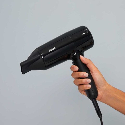 Braun Hair dryer | BRHD225E | 2200 W | Number of temperature settings 3 | Ionic function | Diffuser nozzle | Black