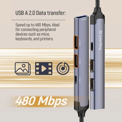 ColorWay 4-in-1 Docking Station | CW-HUB05