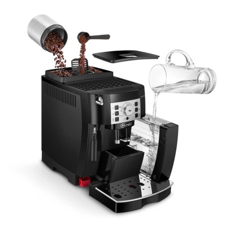 Delonghi | Coffee Maker | ECAM22.115.B Magnifica S | Pump pressure 15 bar | Built-in milk frother | Automatic | 1450 W | Black