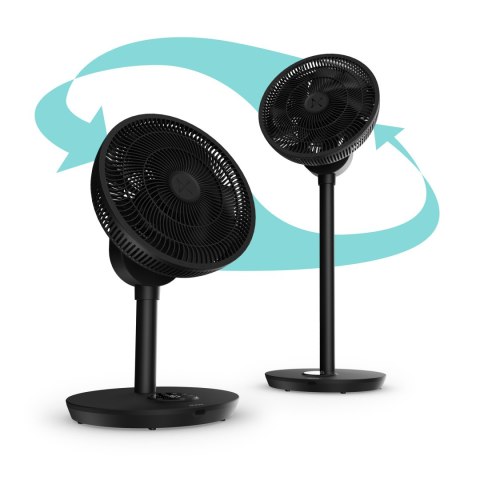 Duux Fan | Whisper Flex 2 | Stand Fan | Black | Diameter 34 cm | Number of speeds 30 | Oscillation | 2-21.5 W | Yes