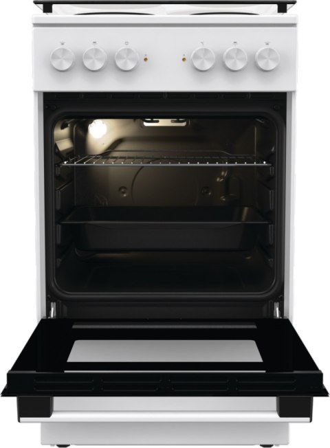 Gorenje Cooker | GE5A21WH | Hob type Electric | Oven type Electric | White | Width 50 cm | Grilling | Depth 59.4 cm | 68 L