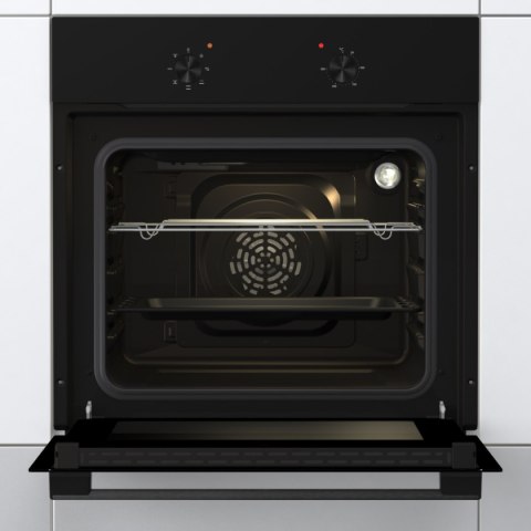 Gorenje Oven | BO6615E01B | 60 L | Electric | EnamelClean | Push pull buttons | Height 59.5 cm | Width 59.5 cm | Stainless steel