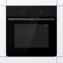 Gorenje Oven | BO6615E01B | 60 L | Electric | EnamelClean | Push pull buttons | Height 59.5 cm | Width 59.5 cm | Stainless steel