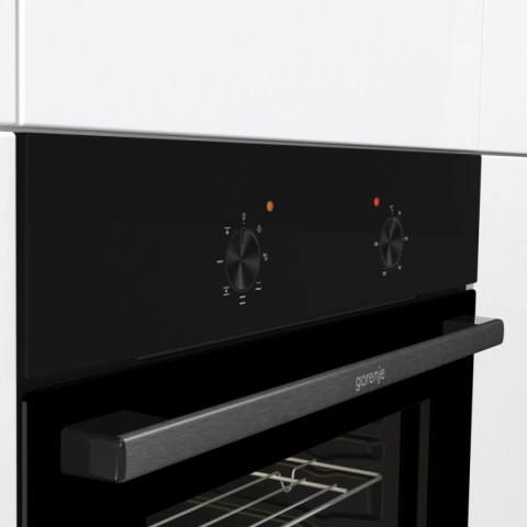 Gorenje Oven | BO6615E01B | 60 L | Electric | EnamelClean | Push pull buttons | Height 59.5 cm | Width 59.5 cm | Stainless steel