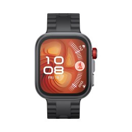 Huawei Watch FIT4 Pro, 3D Fluorelastomer Black Strap, Titanium Body, Seiya-B29