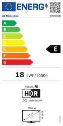 LG 27BA65QB-B | 27 " | IPS | 16:9 | 100 Hz | 5 ms | 2560 x 1440 pixels | 350 cd/m² | HDMI ports quantity 1