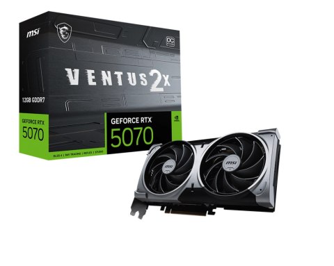 MSI GeForce RTX 5070 12G VENTUS 2X OC | NVIDIA | 12 GB | GeForce RTX 5070 | GDDR7 | HDMI ports quantity 1 | PCI Express Gen 5