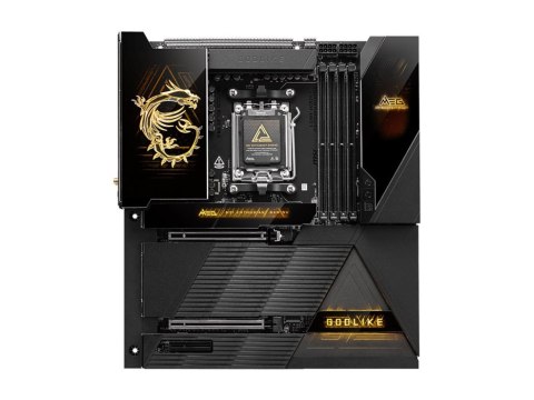MSI MEG X870E GODLIKE | Processor family AMD | Processor socket AM5 | Supported hard disk drive interfaces SATA, M.2 | Number of