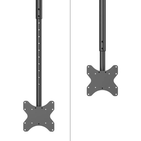 Neomounts CL35-340BL12 Monitor/TV mount ceiling 1 screen - 23-42" - max 50 kg - VESA 100x100-200x200 - h 106-156 cm - black