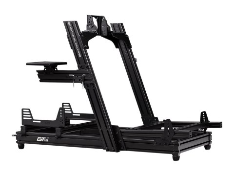 Next Level Racing | Aluminum | Racing Simulator Cockpit | GTElite Front and Side Mount Edition | Black