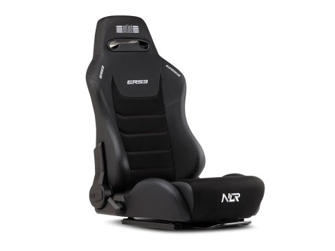 Next Level Racing | Premium PU Leather | Reclining Seat | ERS3 Elite PU Leather & Suede Edition | Black