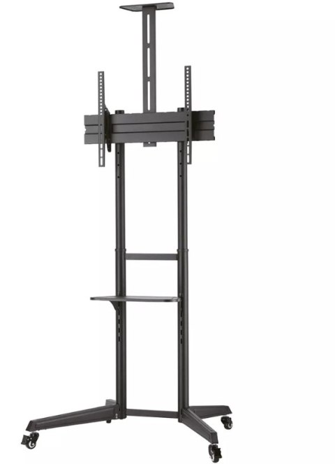 Neomounts FL50-550BL1 TV trolley - 37-70" - max 50 kg - manual h 128,5-145 cm - VESA 100x100-600x400 - incl. cam/hardware shelf