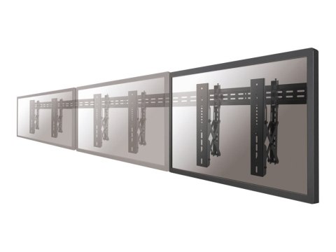 Neomounts LED-VW1000BLACK Videowall wall mount - 40-75" - max 50 kg - VESA 200x200-600x400 - d 5,6-21,5 cm - pull-out - micro ad