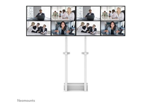 Neomounts MOVE ADM-875WH2 Screen adapter from 1 to 2 screens - 42-65" - max 40 kg/screen - VESA 100x100-800x400 - lockable (excl